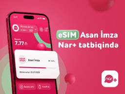 Nar abunəçiləri üçün eSIM nömrələrdə “Asan İmza” xidməti istifadəyə verildi Nar abunəçiləri üçün eSIM nömrələrdə “Asan İmza” xidməti istifadəyə verildi